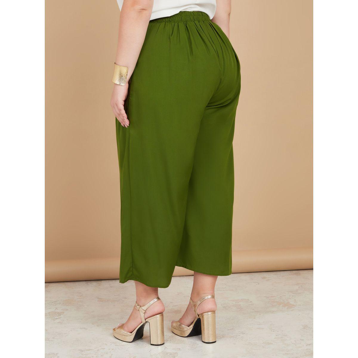 Styli Unwind Plus Pleat Detail High Rise Wide Leg Trouser-women-clothing-bottoms-trousers-image-4