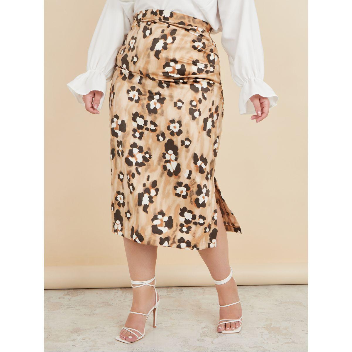 Silk midi outlet skirt 01