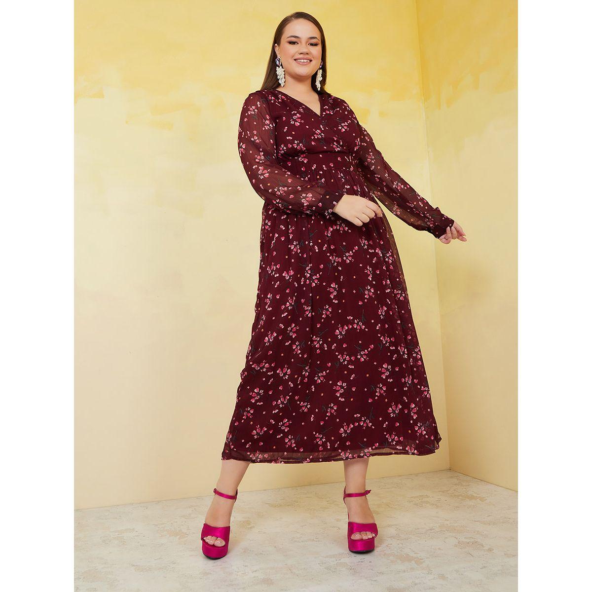 فستان طويل مطبع بزهور-women-clothing-dresses-image-1