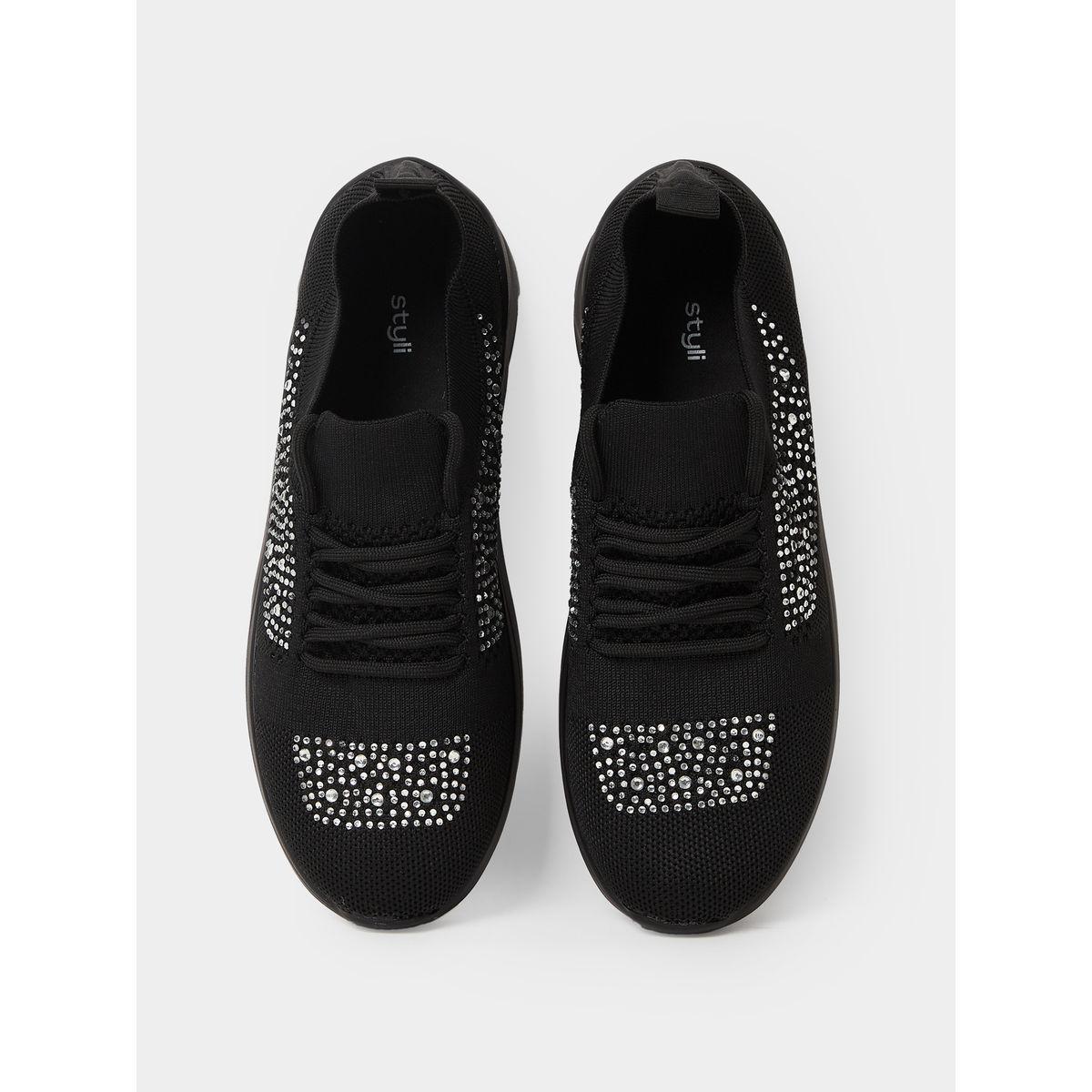 Styli Rhinestone Embellished Sneakers-women-shoes-sneakers-image-6