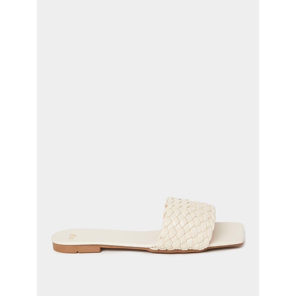 Styli Braided Strap Square Toe Flat Sandal-women-shoes-sandals-flats-image-2