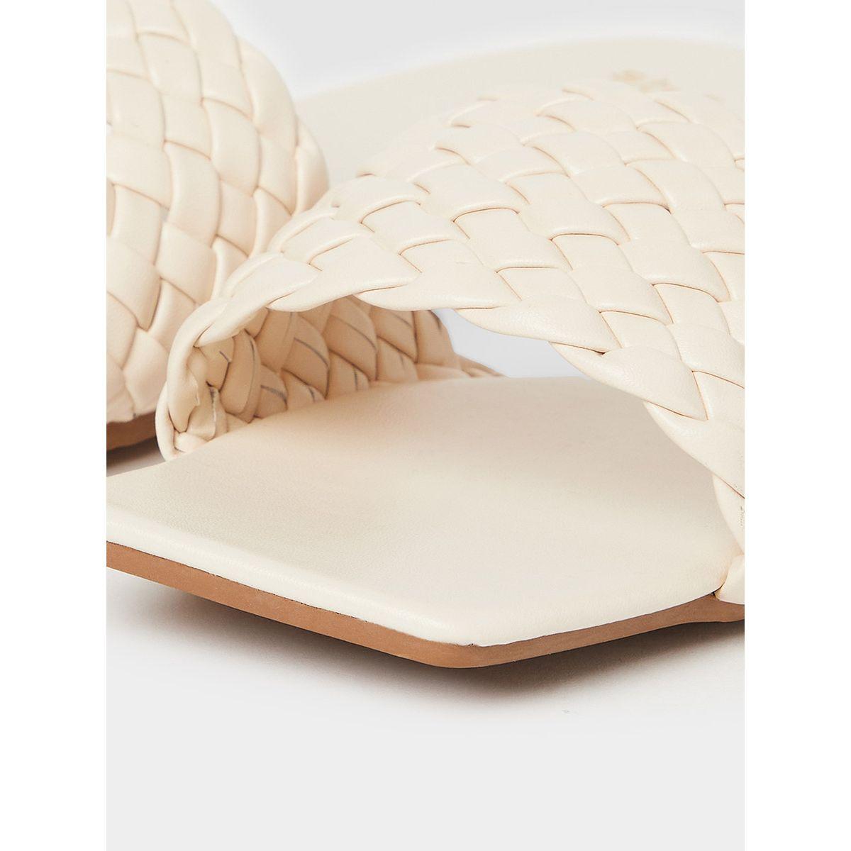 Styli Braided Strap Square Toe Flat Sandal-women-shoes-sandals-flats-image-5