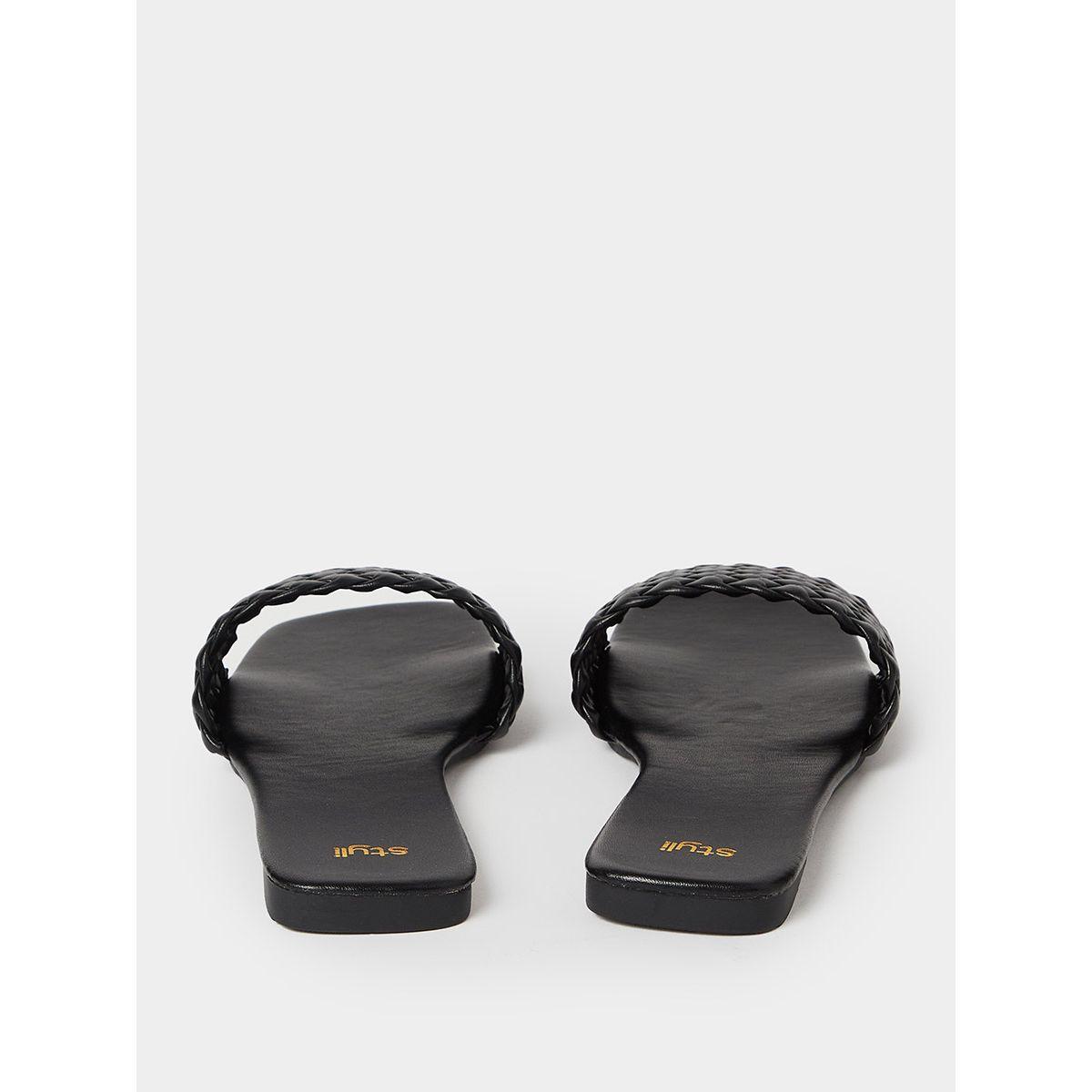 صندل فلات بسير مضفر-women-shoes-sandals-flats-image-4