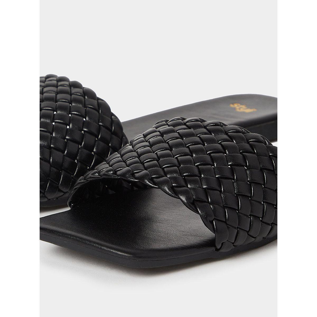 صندل فلات بسير مضفر-women-shoes-sandals-flats-image-3