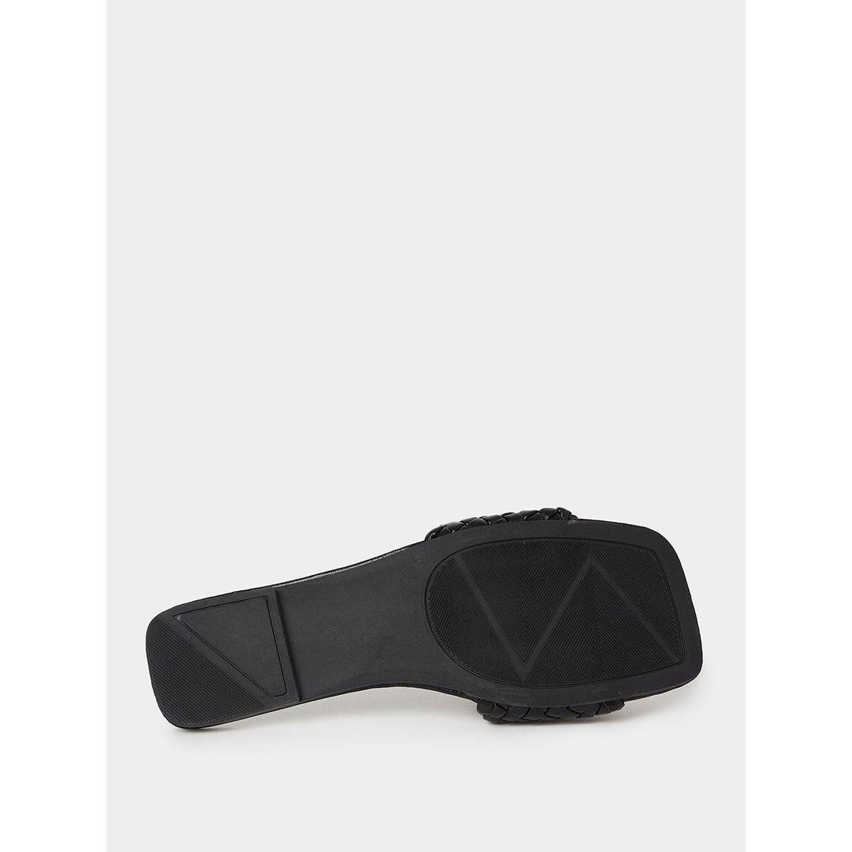 صندل فلات بسير مضفر-women-shoes-sandals-flats-image-1