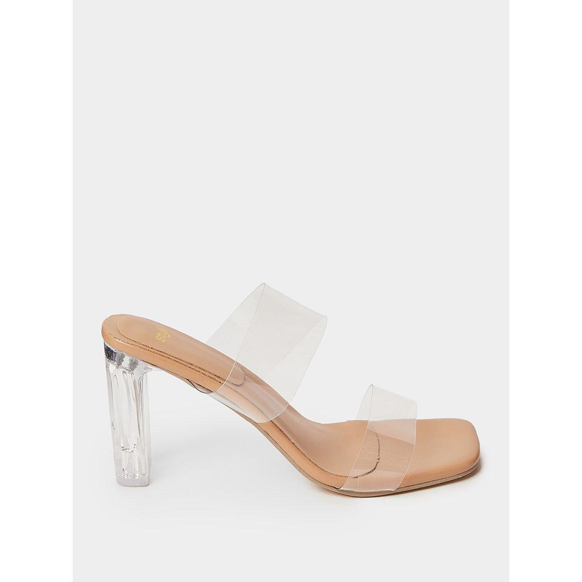 Styli Transparent Strap High Heel Sandals-women-shoes-heels-image-2