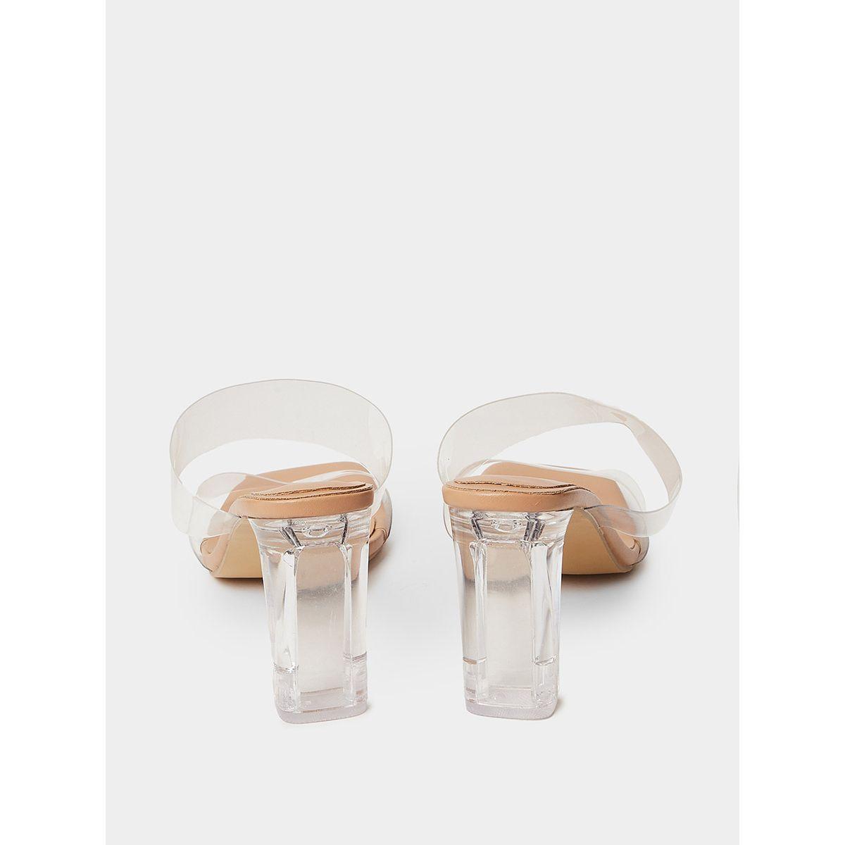 Styli Transparent Strap High Heel Sandals-women-shoes-heels-image-4