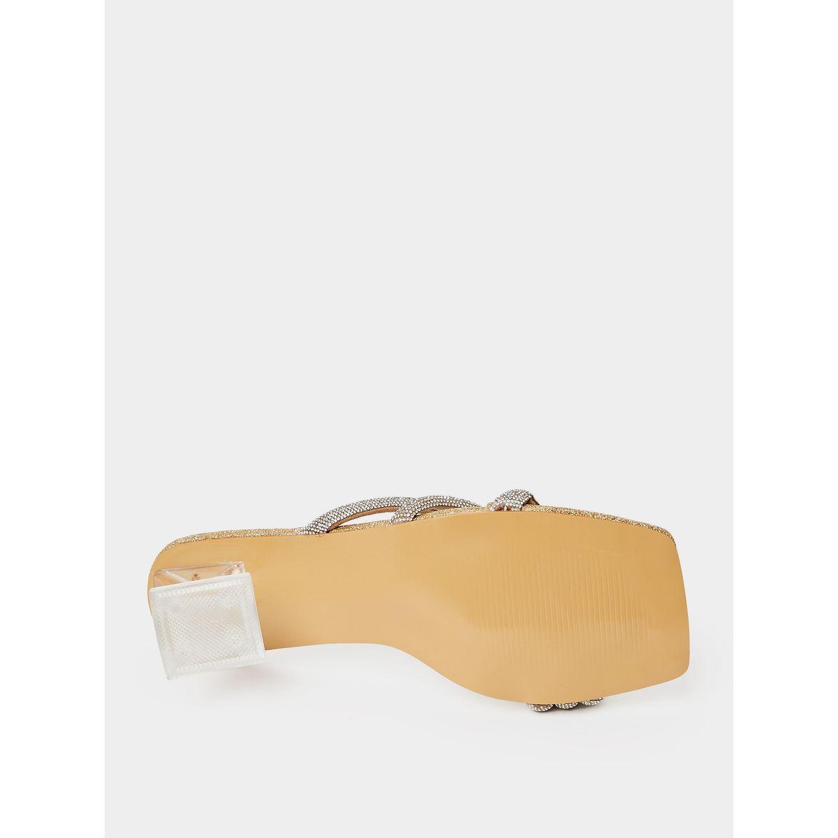 Styli Embellished Strap Block Heel Sandal-women-shoes-heels-image-7