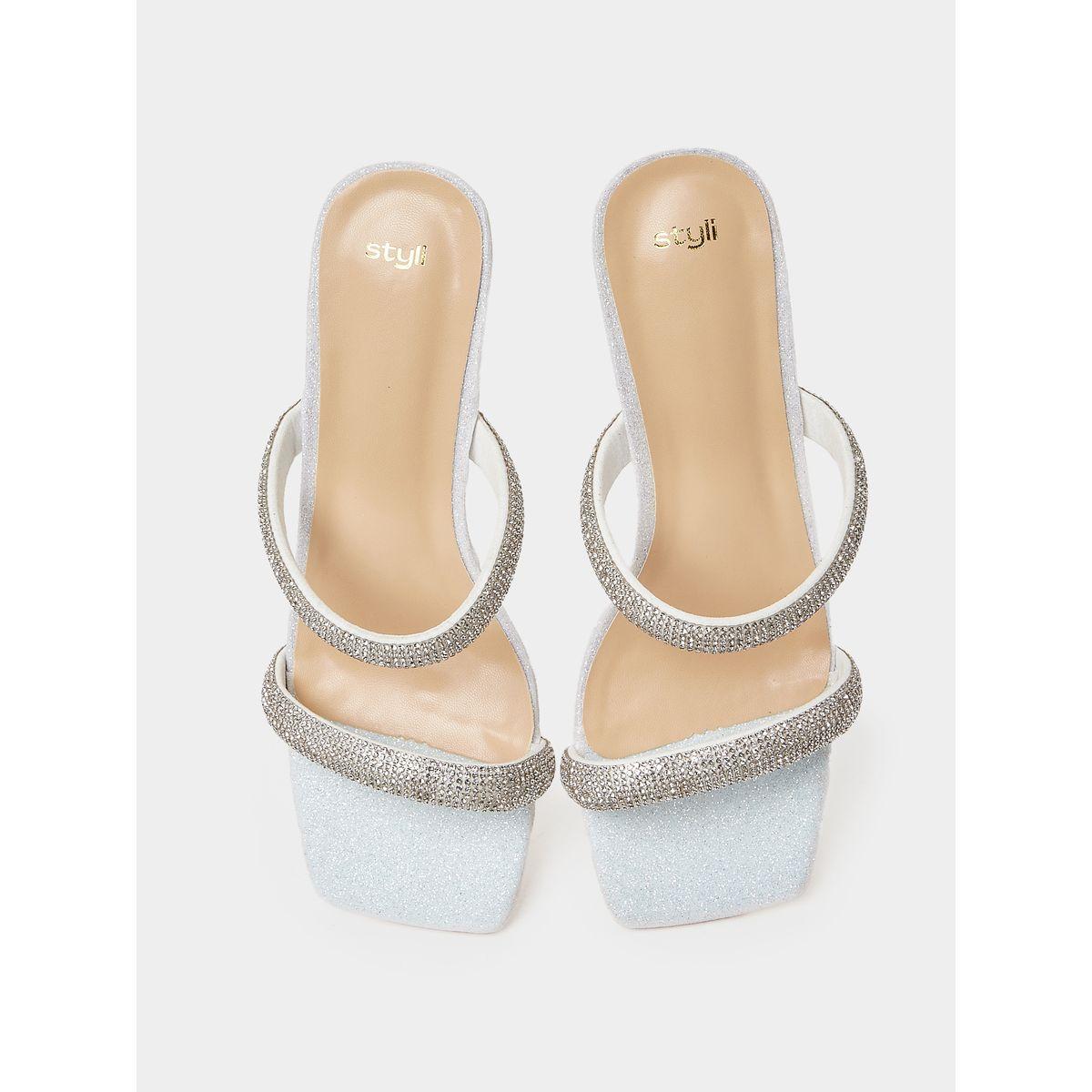 Styli Embellished Double Strap Block Heel Sandal-women-shoes-heels-image-6