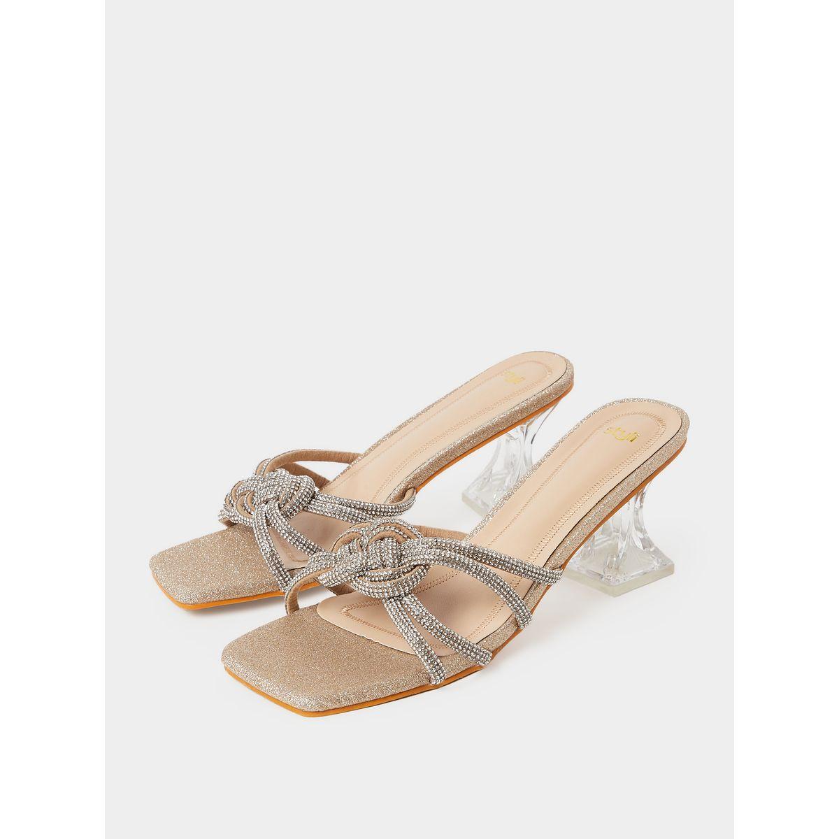 Styli Embellished Twisted Knot Strap Block Heel Sandal-women-shoes-heels-image-3