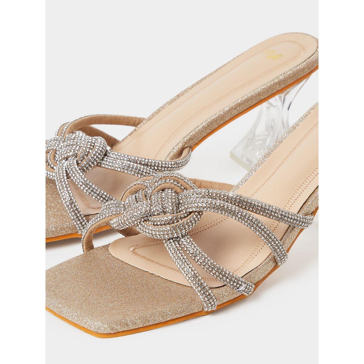 صندل بسير مزين بعقدة-women-shoes-heels-image-3