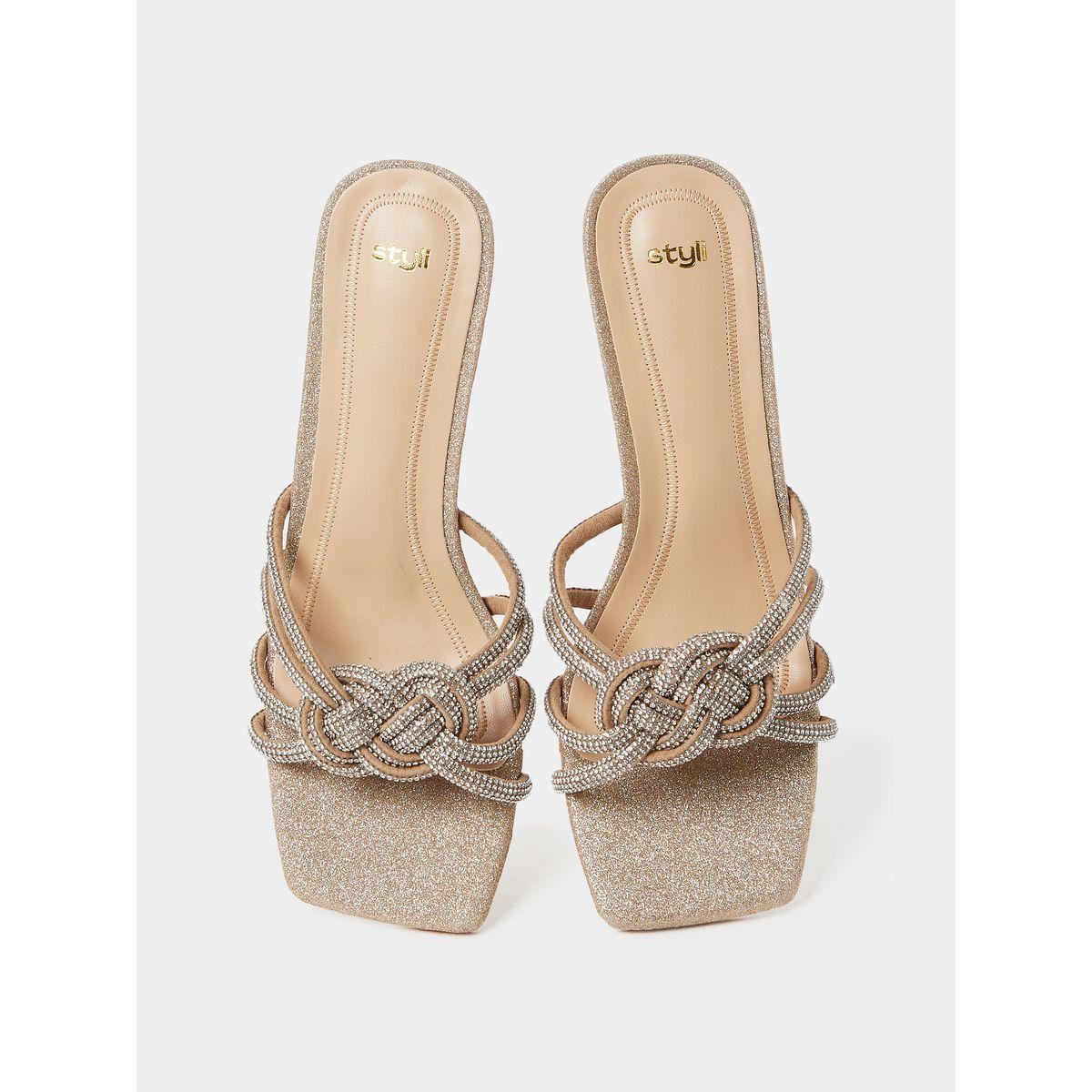 صندل بسير مزين بعقدة-women-shoes-heels-image-2