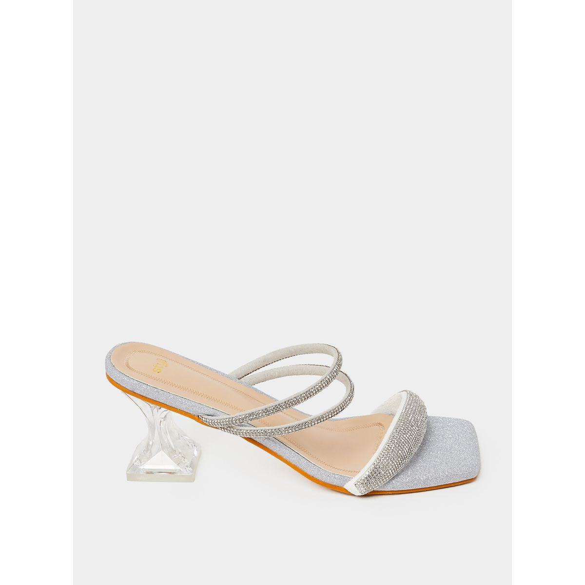 Styli Embellished Strap Block Heel Sandals -women-shoes-heels-image-1