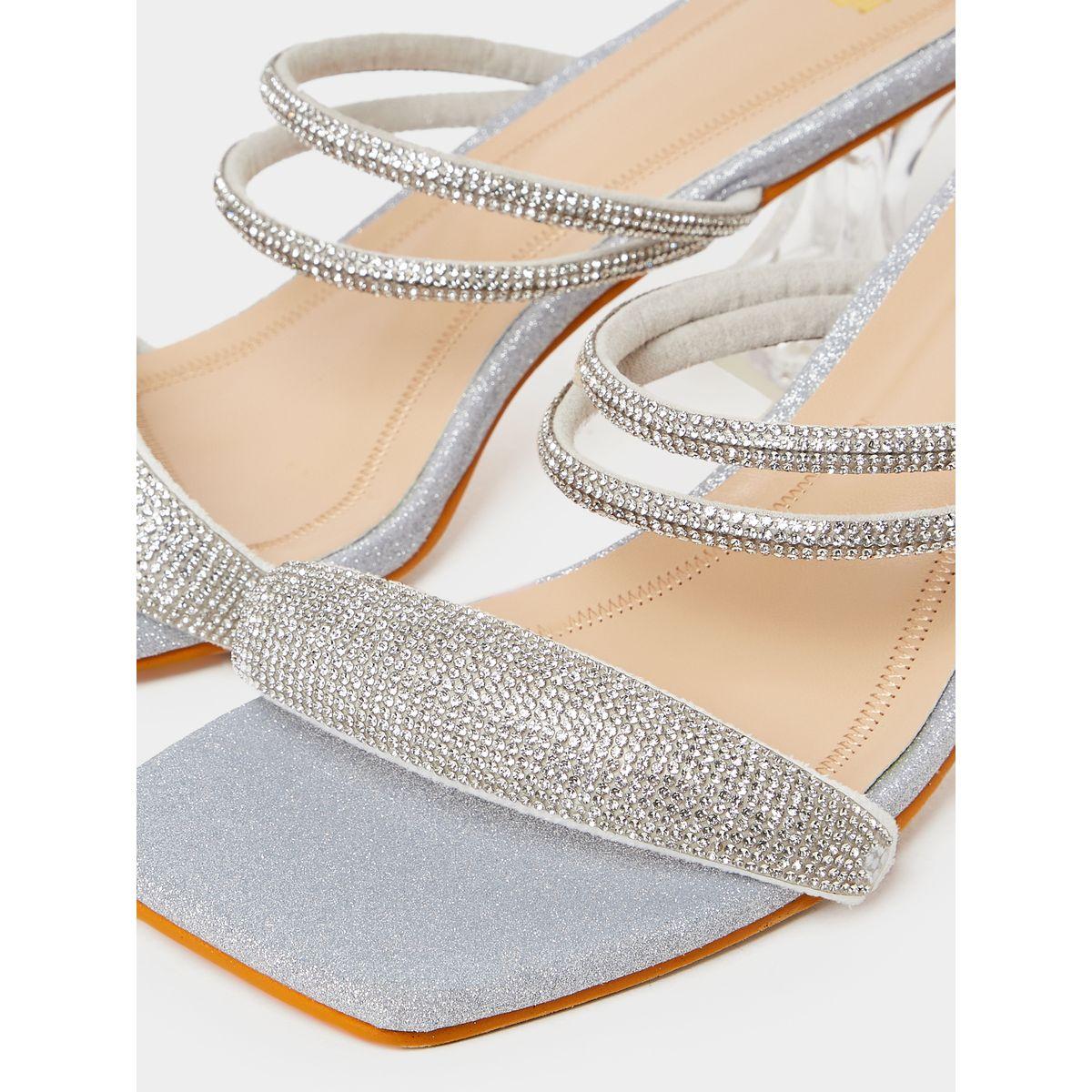 Styli Embellished Strap Block Heel Sandals -women-shoes-heels-image-5