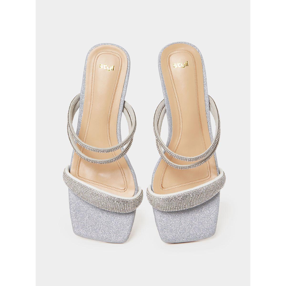 Styli Embellished Strap Block Heel Sandals -women-shoes-heels-image-6