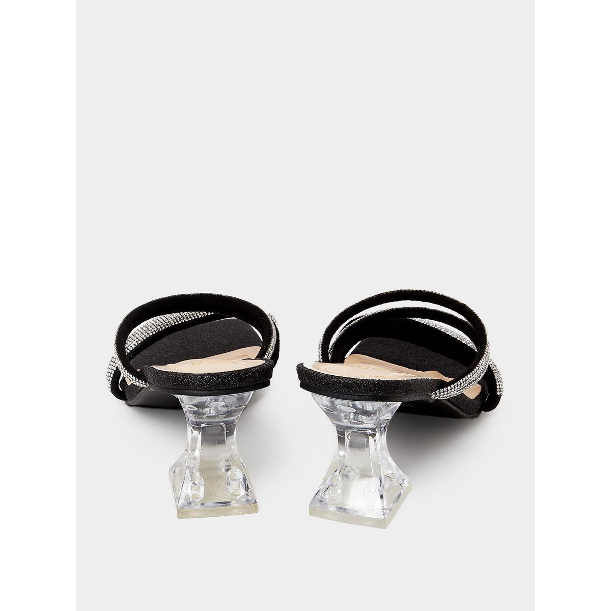 Styli Embellished Strap Block Heel Sandals -women-shoes-heels-image-4
