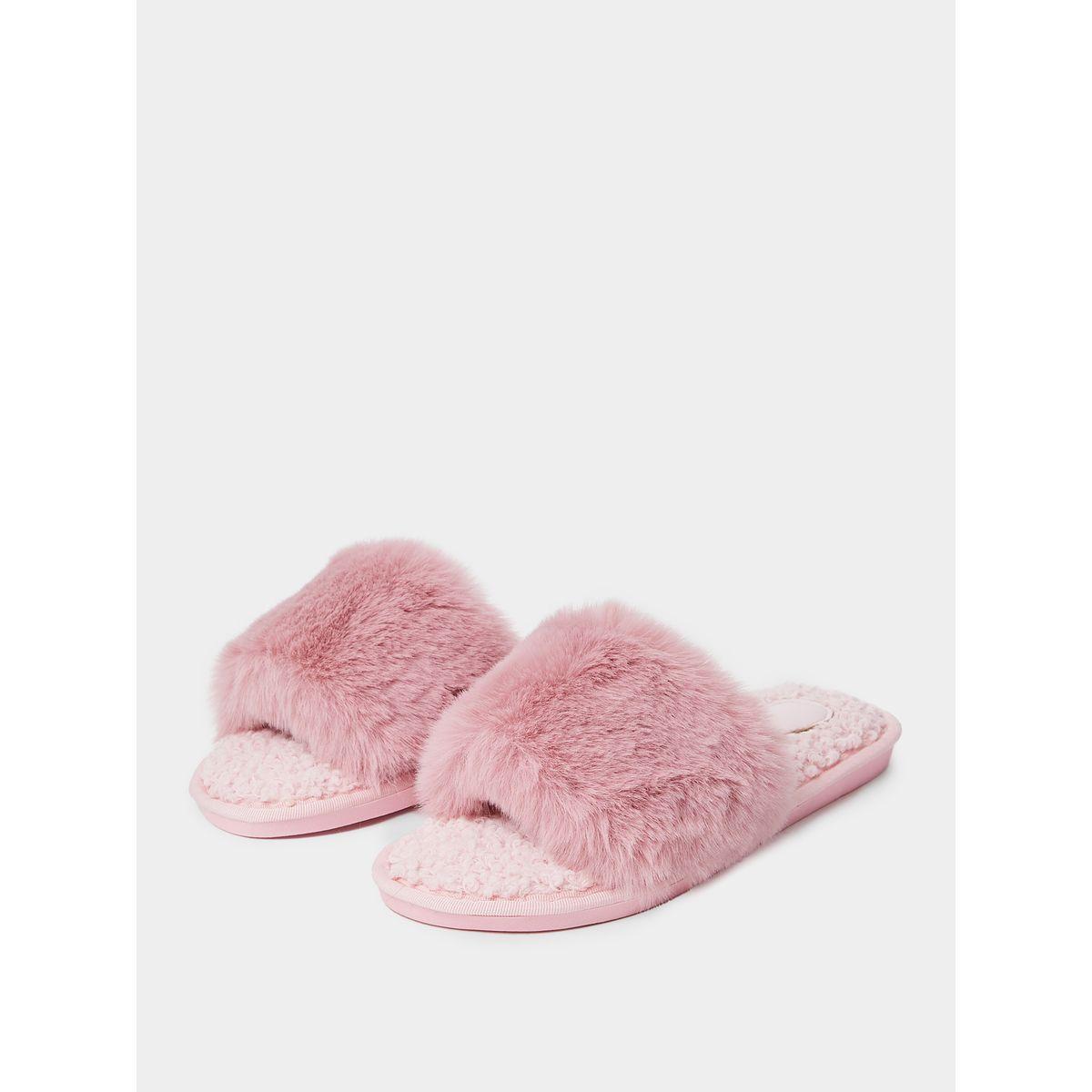 Styli Unwind Faux Fur Bedroom Slippers-women-shoes-bedroomslippers-image-3