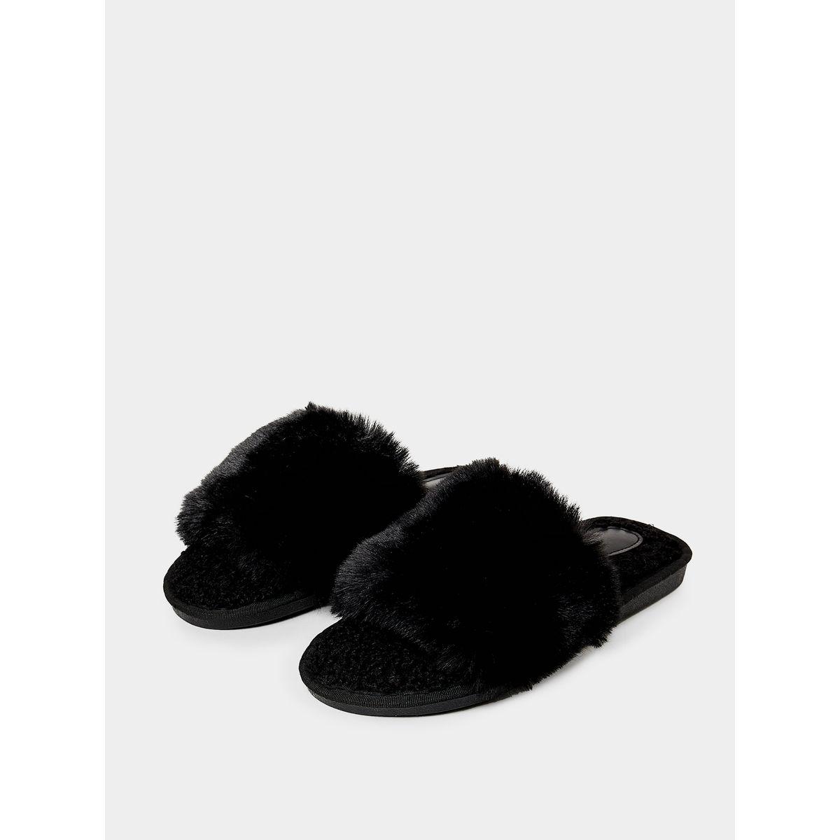 Styli Unwind Faux Fur Bedroom Slippers-women-shoes-bedroomslippers-image-3