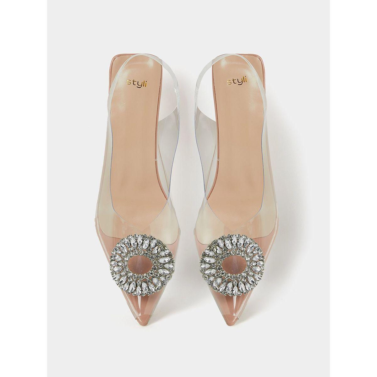 حذاء بكعب متوسط مزين بحلية-women-shoes-heels-image-5