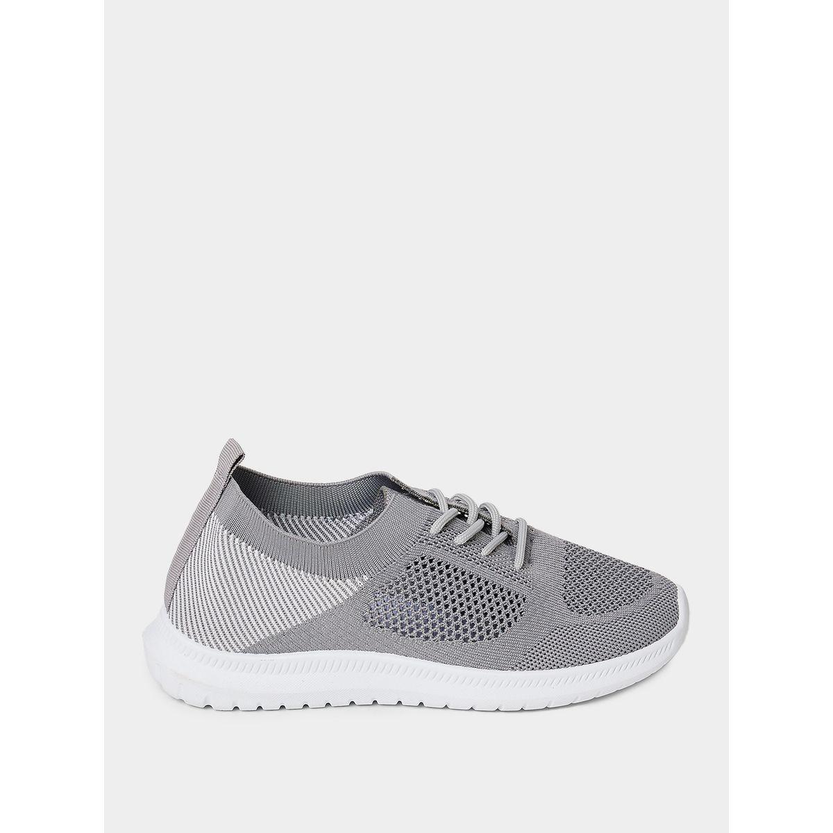 Styli Lace Detail Knitted Upper Sneakers-women-shoes-sneakers-image-1