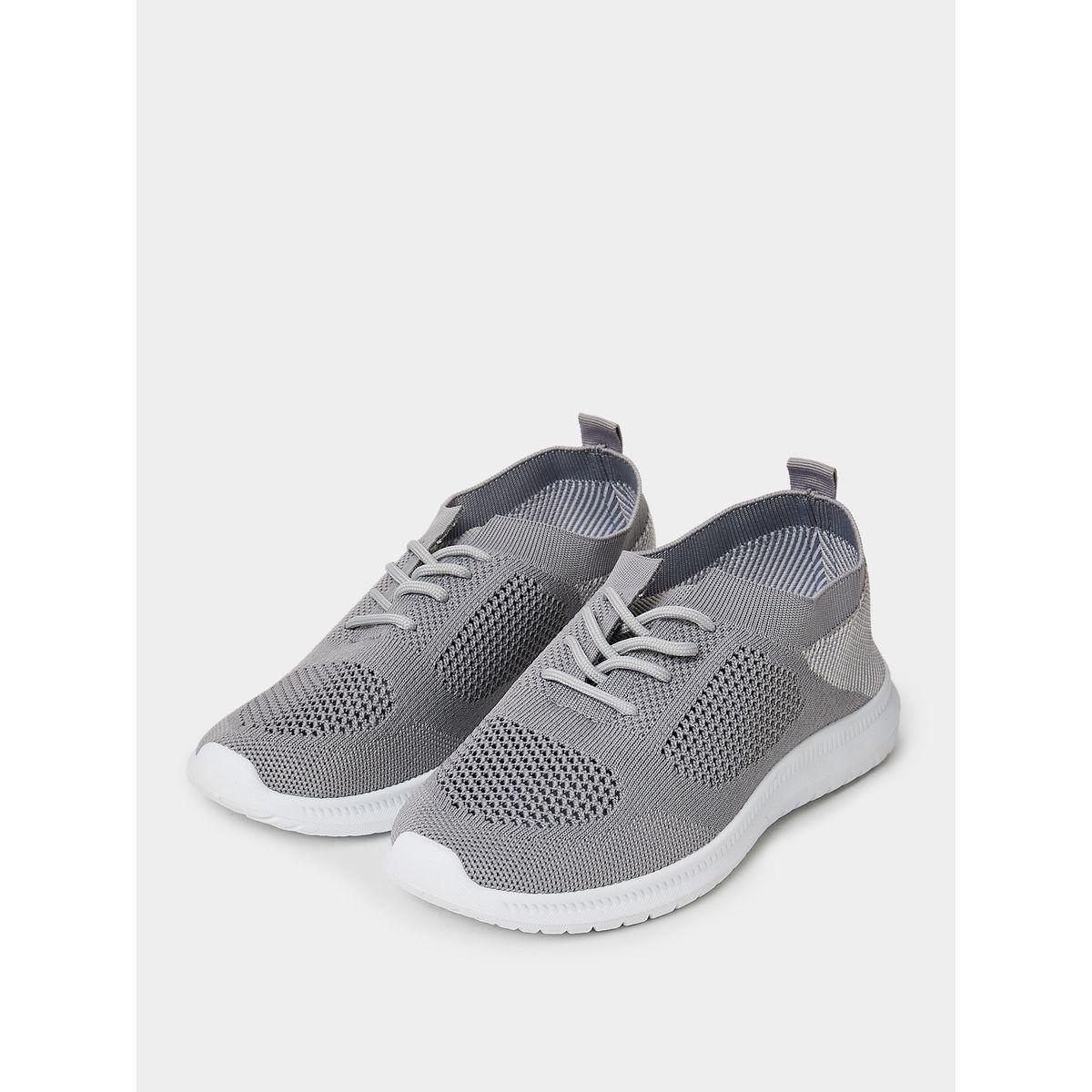 Styli Lace Detail Knitted Upper Sneakers-women-shoes-sneakers-image-3