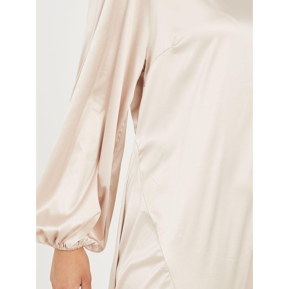 Styli Solid Satin Asymmetric Hem A-Line Midi Dress-women-clothing-dresses-image-3