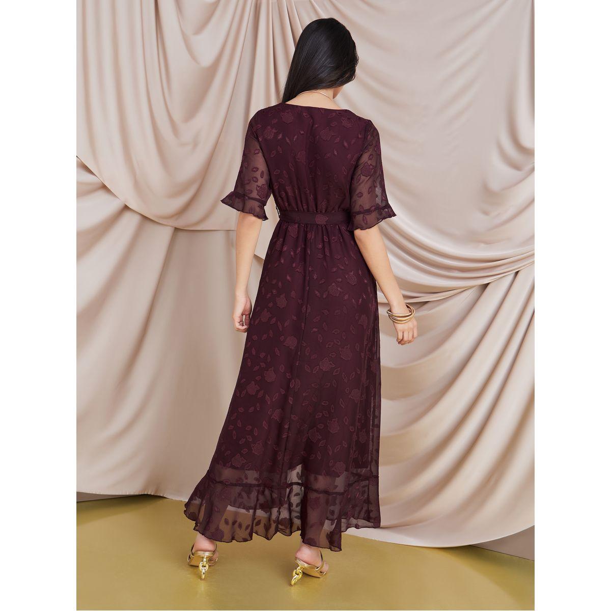 فستان طويل مزين بزهور جاكار-women-clothing-dresses-image-4