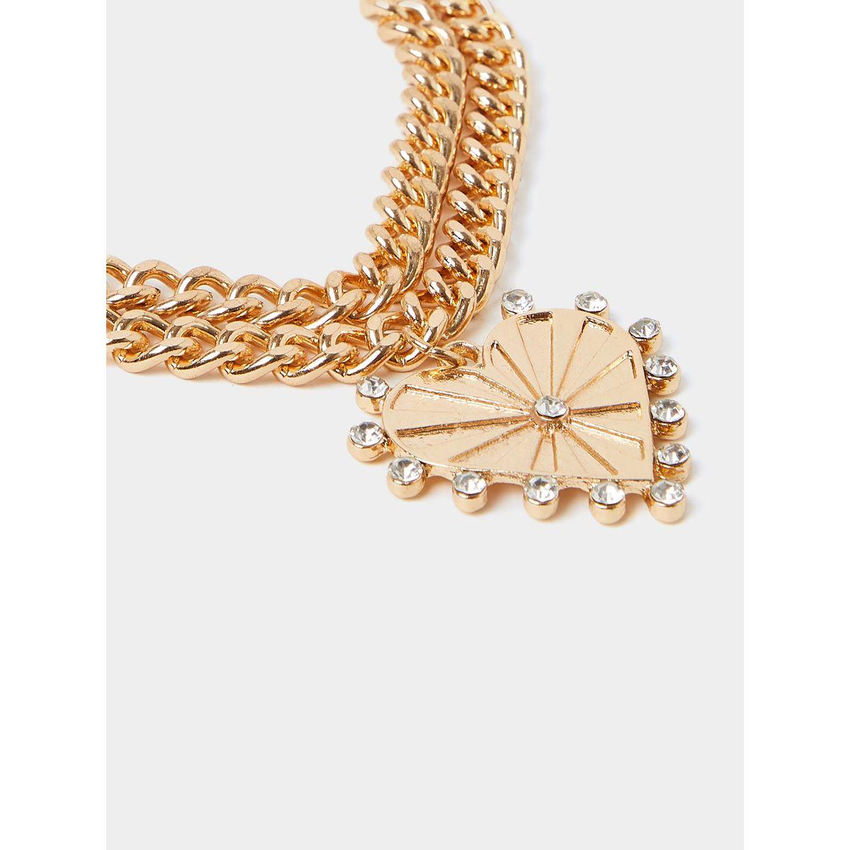 Styli Embellish Heart Pendant Layered Necklace-women-watchesandjewellery-jewellery-necklacesandpendants-image-3