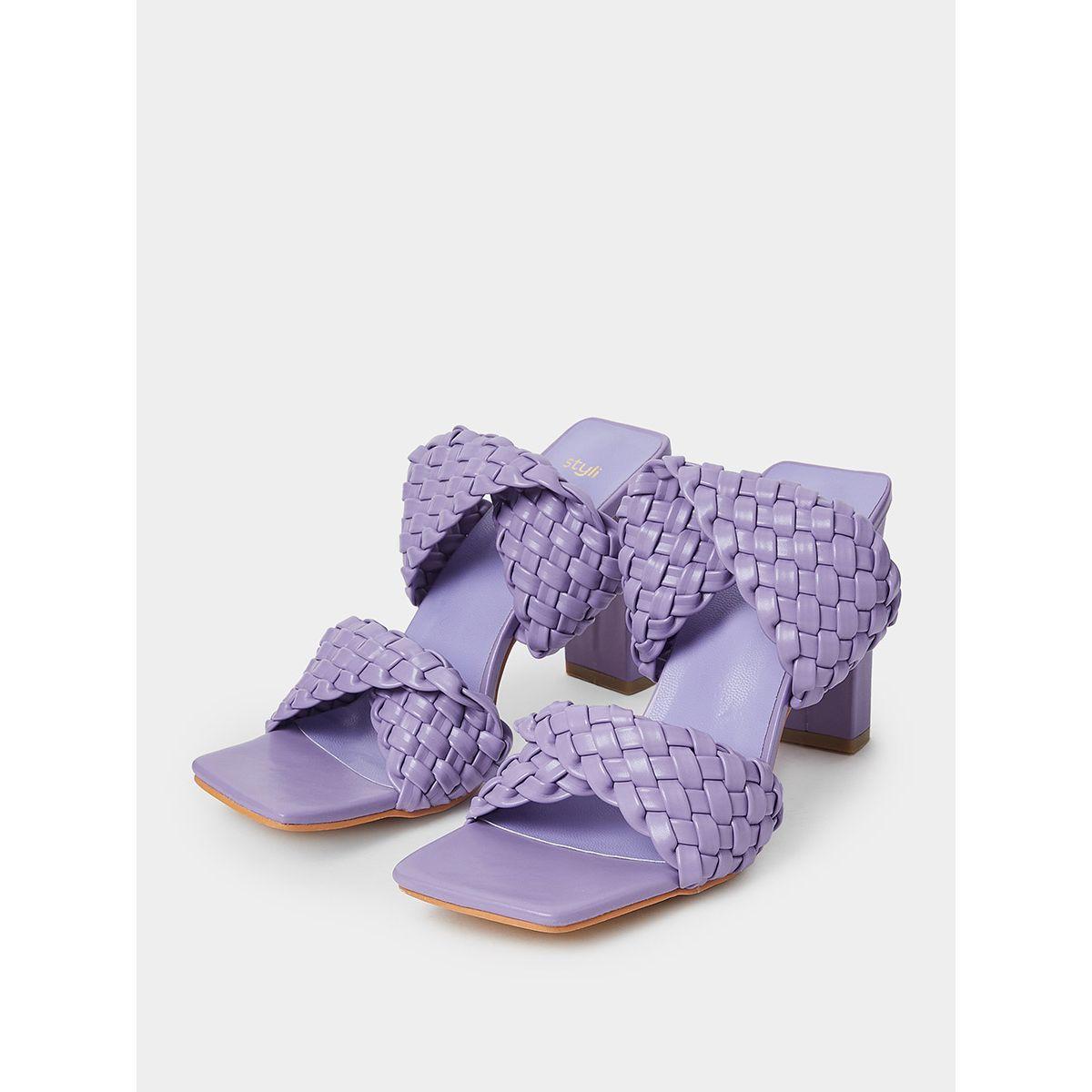 صندل بسيور بنمط مضفر-women-shoes-heels-image-3