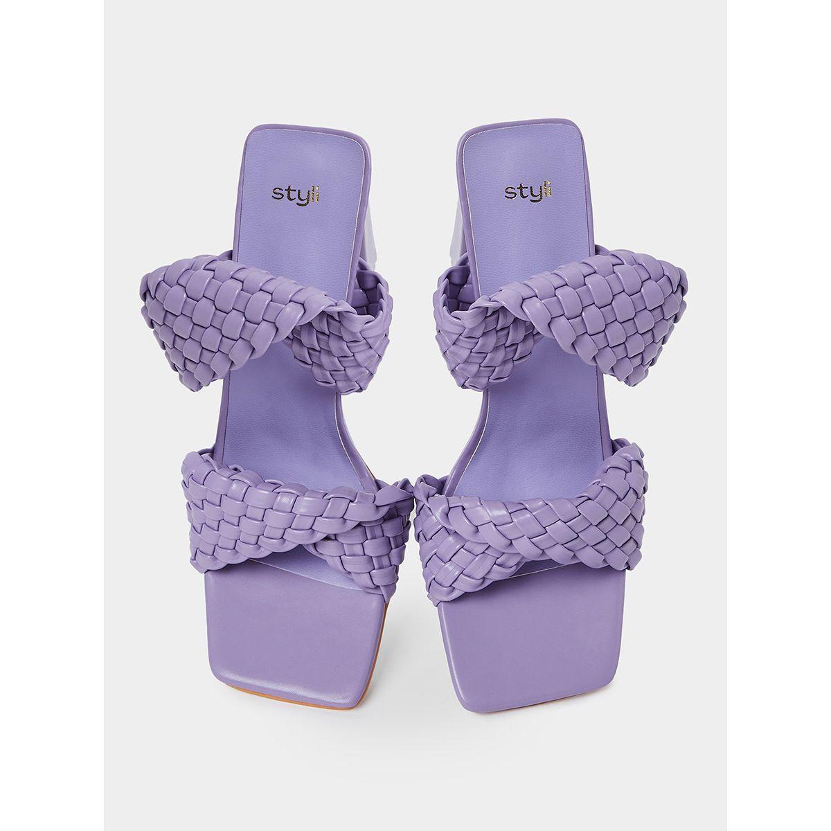 Styli Braided Double Strap Heel Sandal-women-shoes-heels-image-6