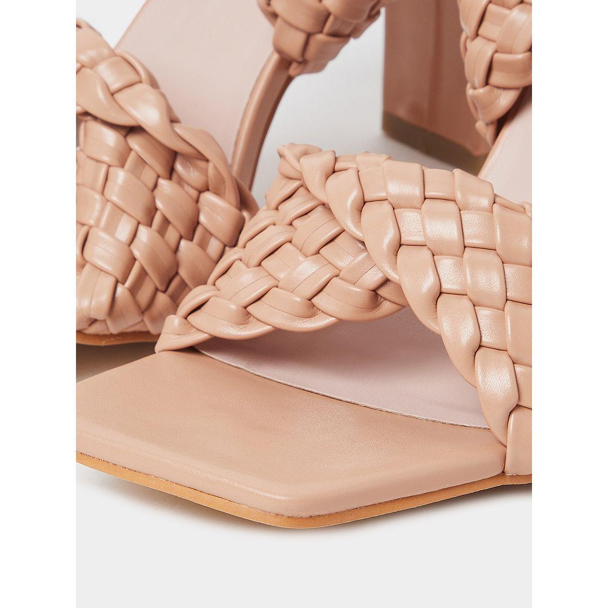 صندل بسيور بنمط مضفر-women-shoes-heels-image-5