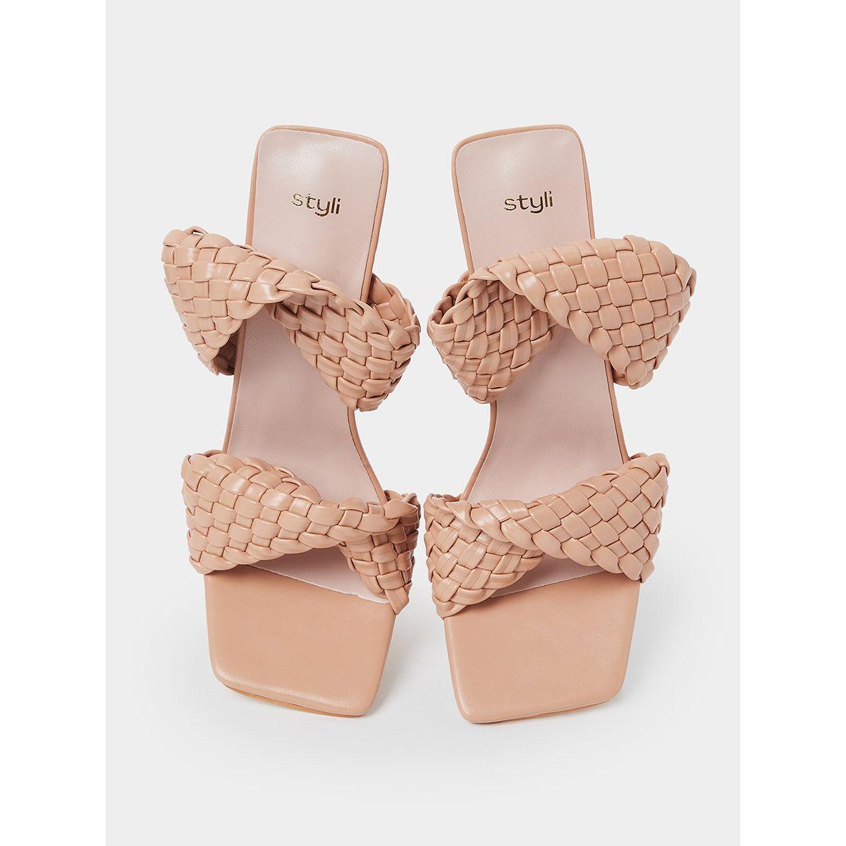 صندل بسيور بنمط مضفر-women-shoes-heels-image-6