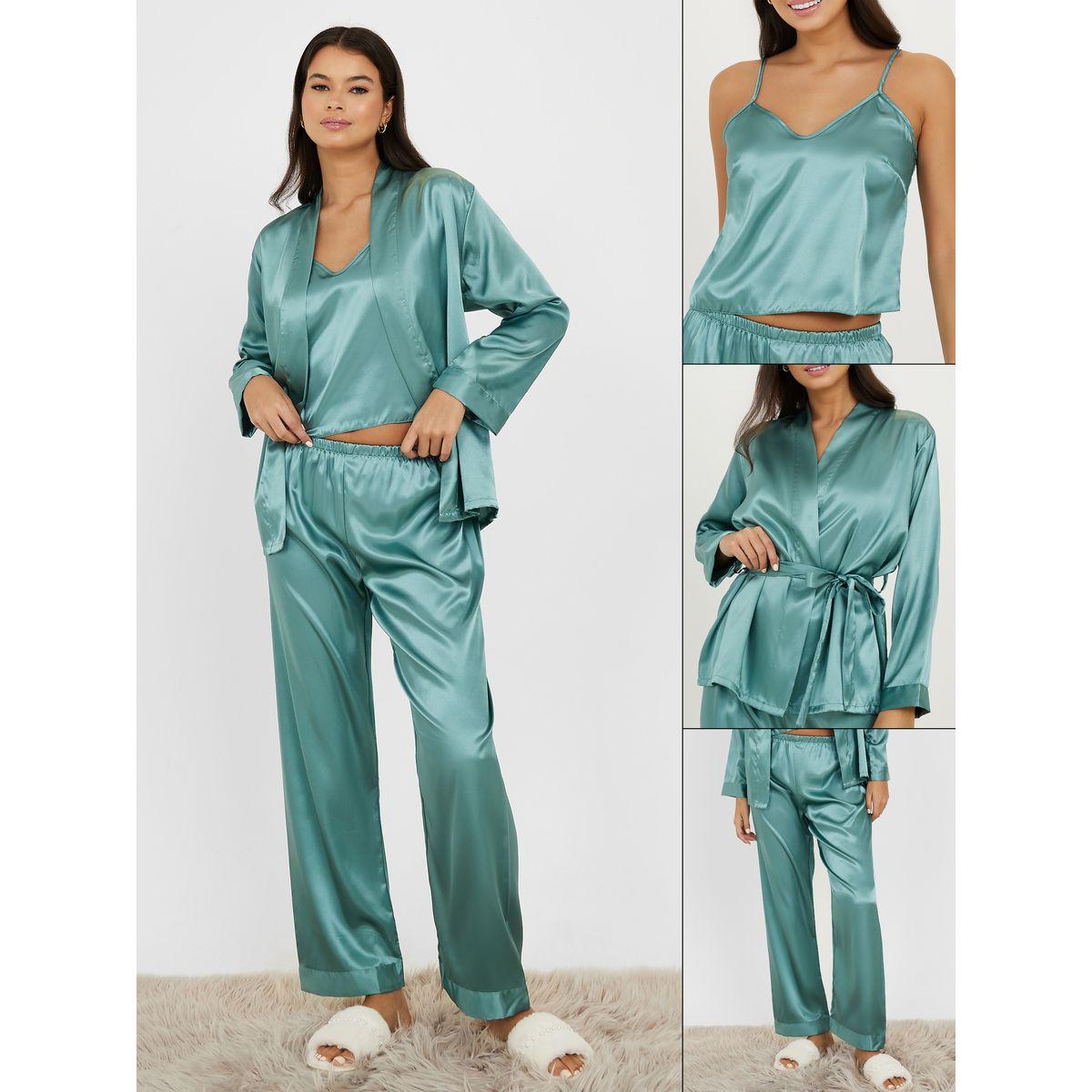Styli Unwind Pack of 3 - Satin Cami, Pyjama & Robe-women-clothing-nightwear-pyjamas-longsets-image-1