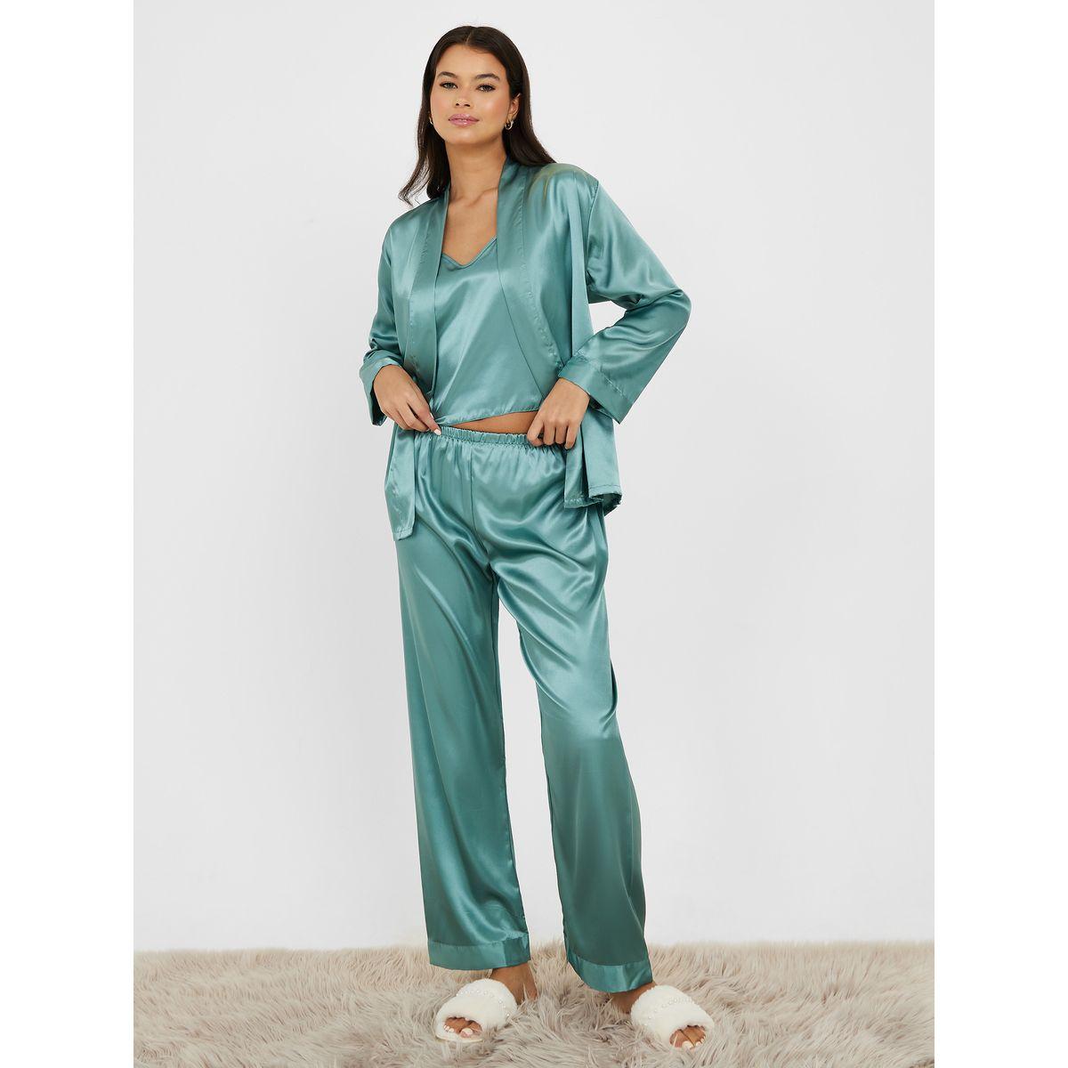 Styli Unwind Pack of 3 - Satin Cami, Pyjama & Robe-women-clothing-nightwear-pyjamas-longsets-image-2