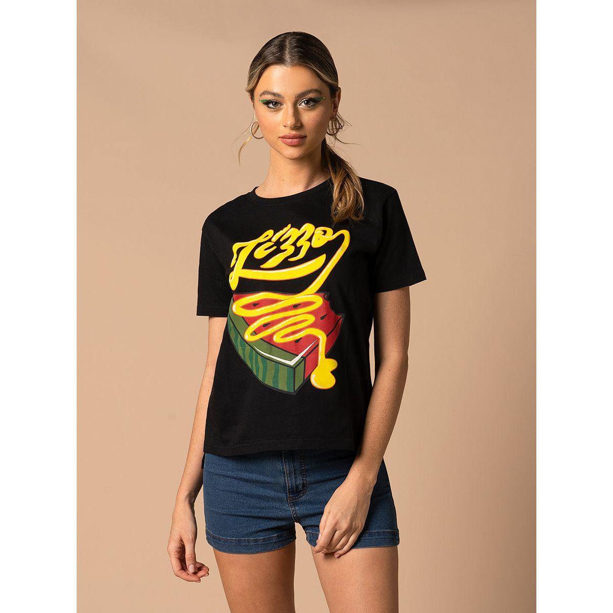 تيشيرت مطبع بطبعة جرافيك أوربان هُول × ستايلي-women-clothing-tshirts-image-1
