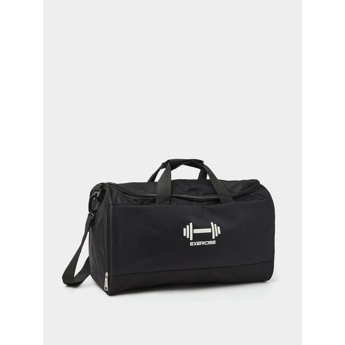 Styli Exercise Print Sports Bag with Zip Closure-women-bagsandwallets-handbags-image-1