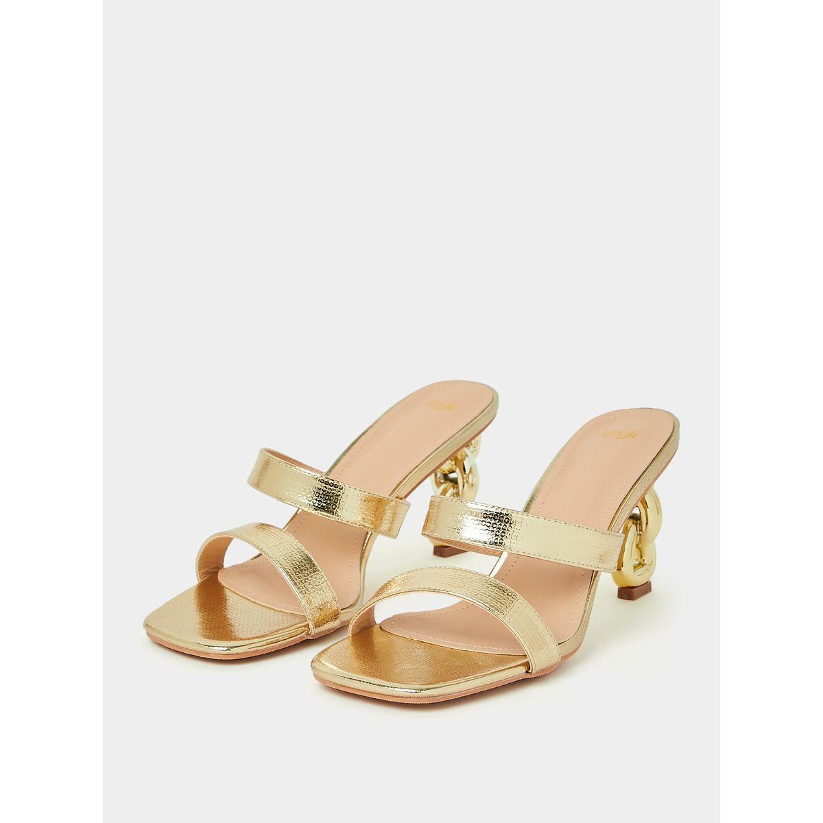 صندل كاجوال بكعب بنمط سلسلة-women-shoes-heels-image-3