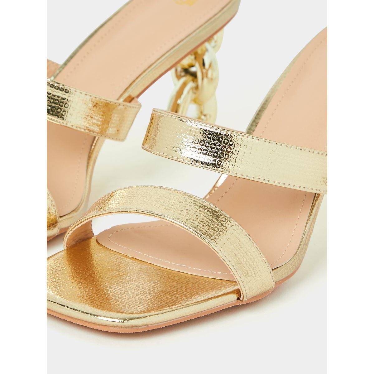 صندل كاجوال بكعب بنمط سلسلة-women-shoes-heels-image-4