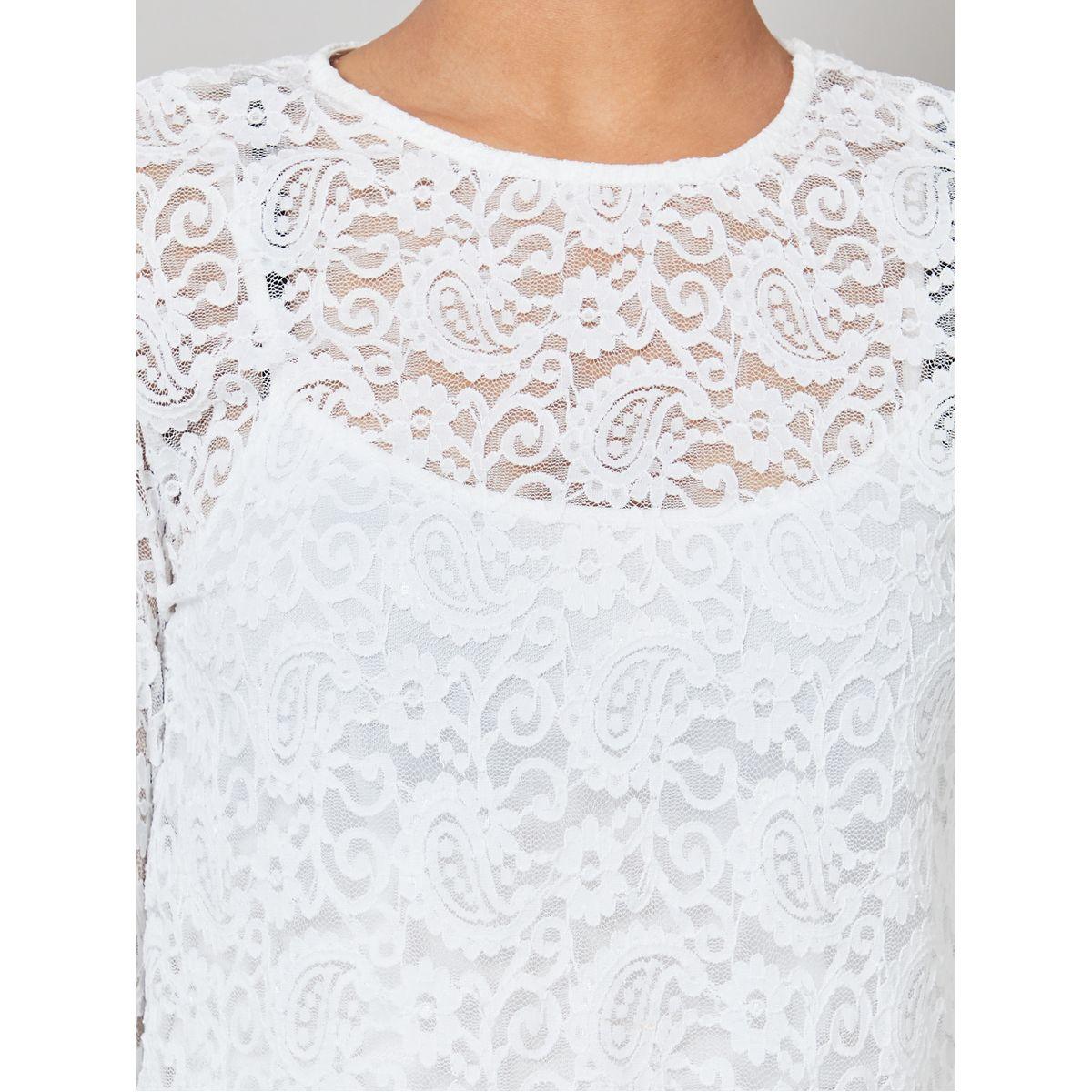 Styli Lace Insert Layered A-Line Midi Dress-women-clothing-dresses-image-3