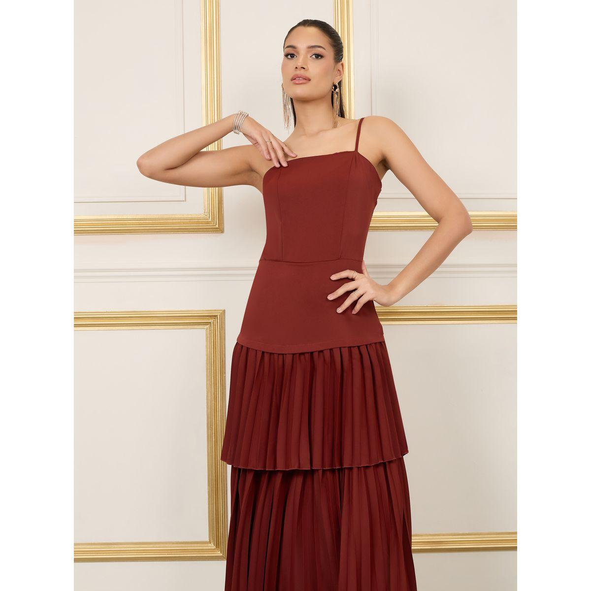 Styli Strappy Pleated Layered Maxi Dress-women-clothing-dresses-image-2