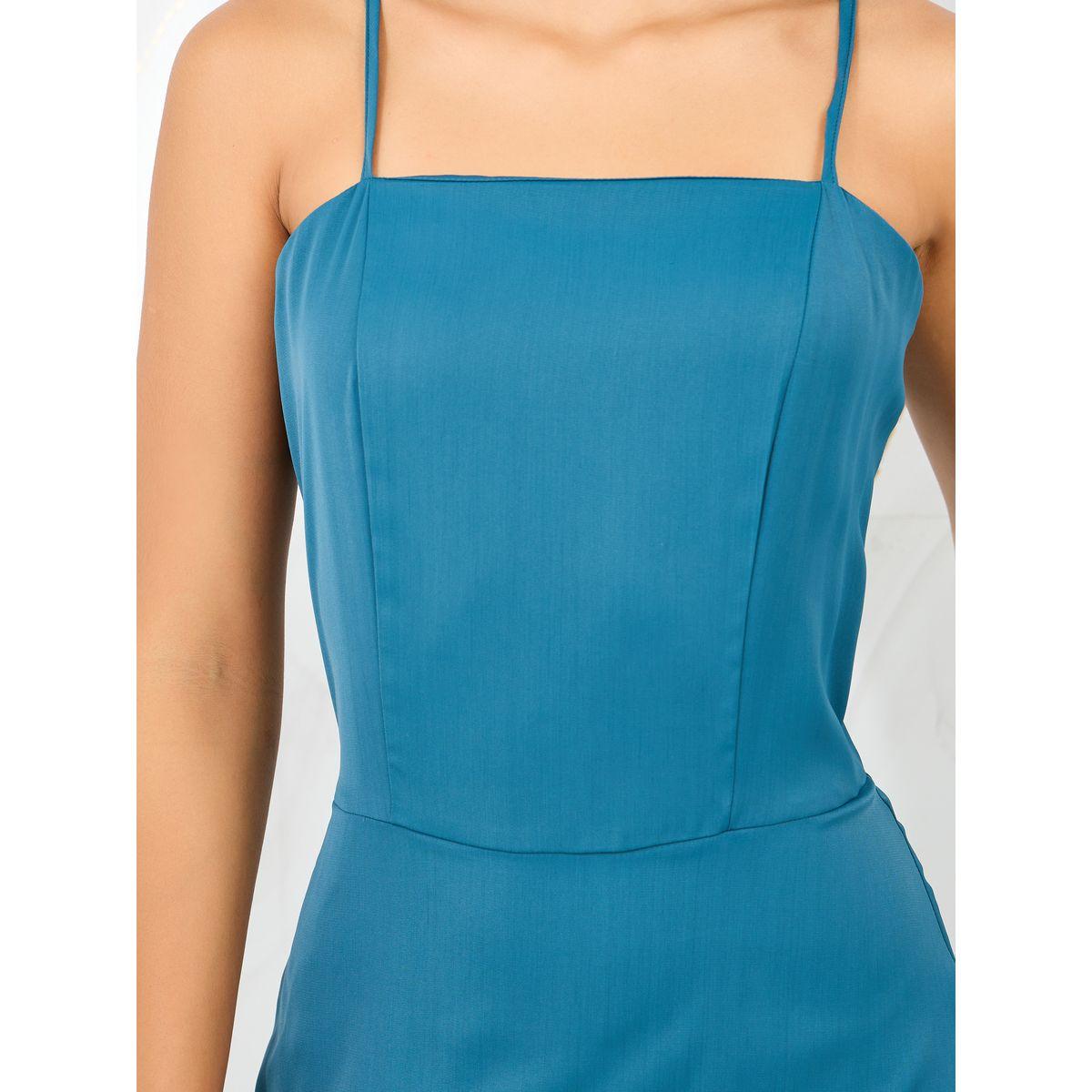 فستان طويل بكسرات مع حمالات كتف-women-clothing-dresses-image-3