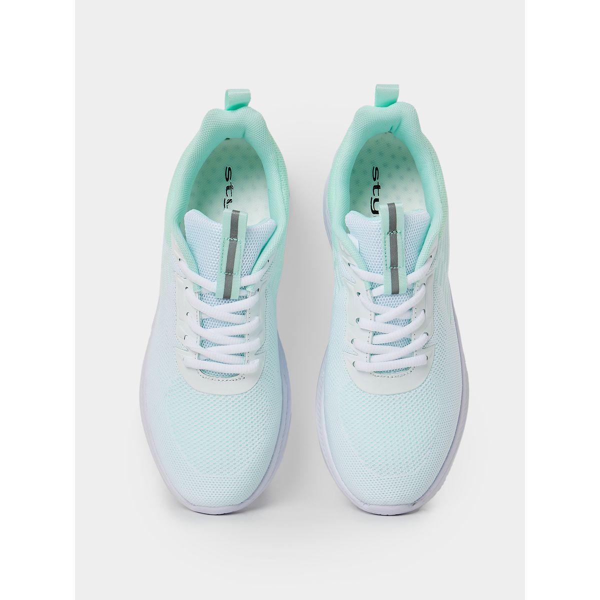 Styli Lace Up Textured Sneakers with Pull Tab-women-shoes-sneakers-image-6