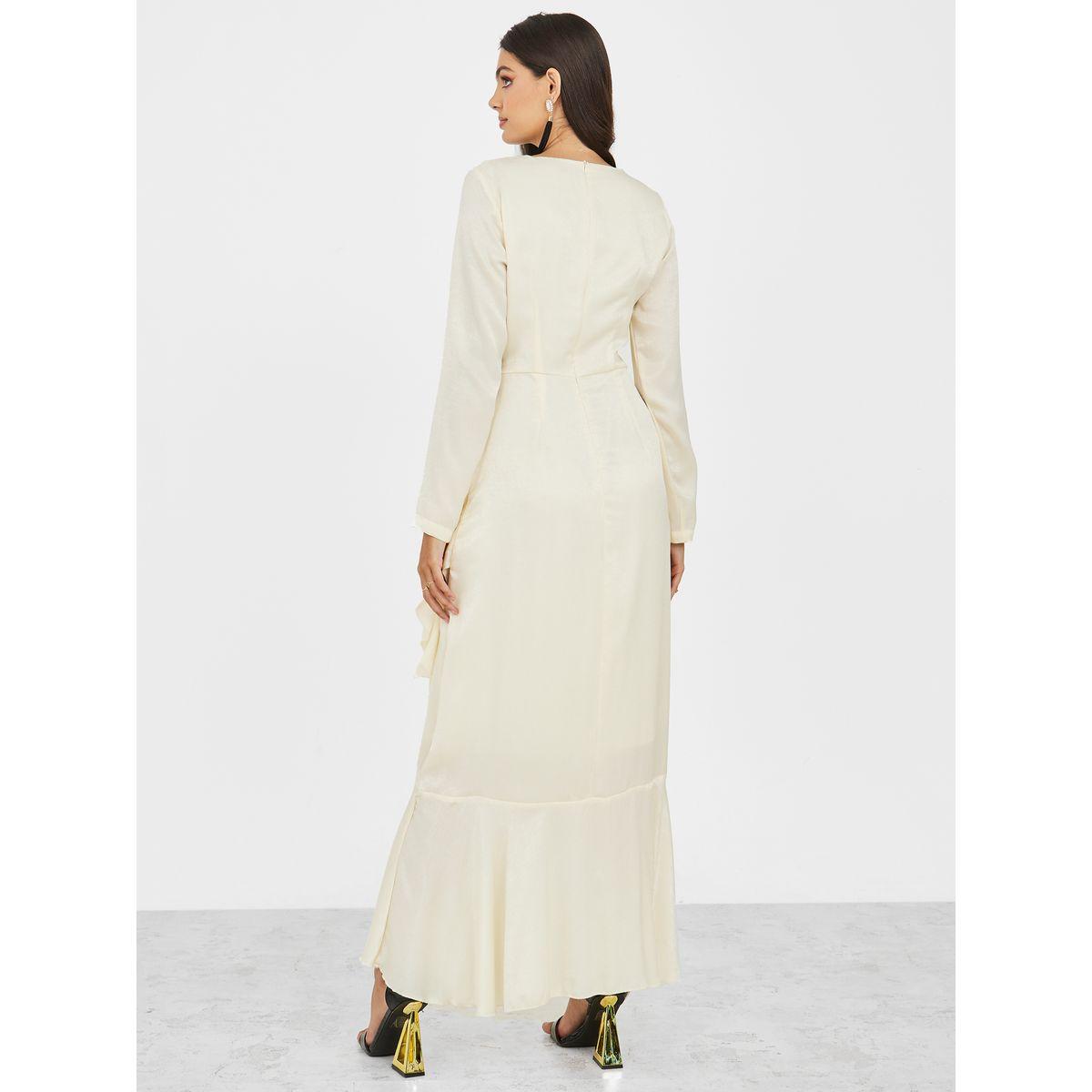 Styli Ruffle Asymmetric Hem A-Line Midi Dress-women-clothing-dresses-image-4