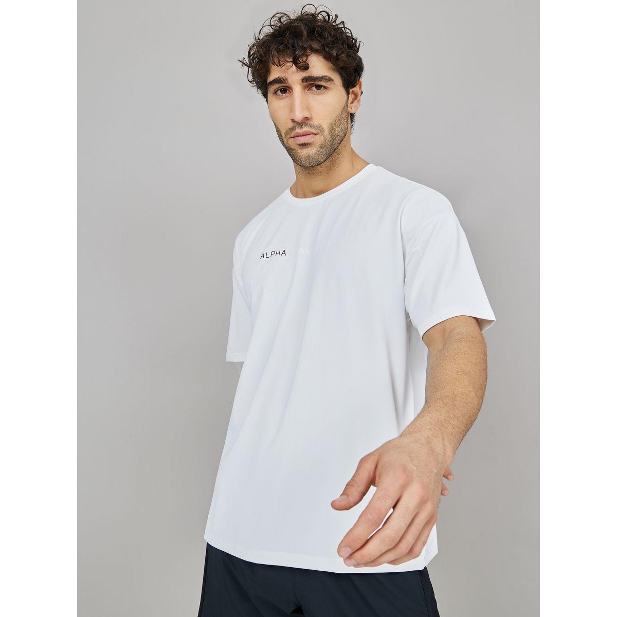 Styli Active Oversized Mesh Active T-Shirt with Statement Print-men-clothing-sportswearandactivewear-tshirtsandpolos-image-1