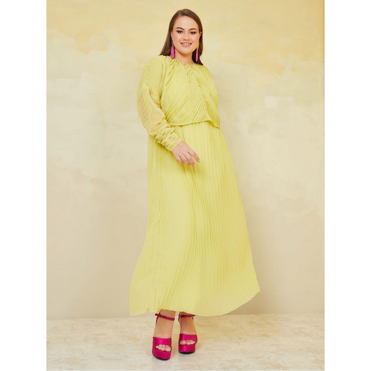 فستان طويل بكسرات مع بوليرو-women-clothing-dresses-image-1