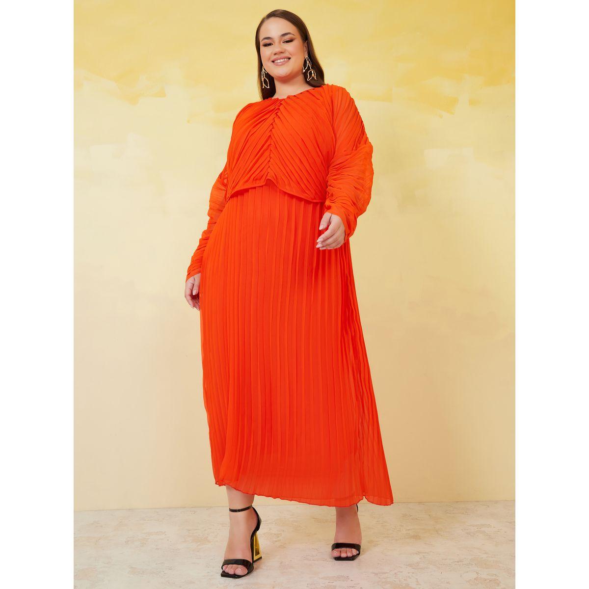 طقم من ( فستان ميدي + بلوزة )-women-clothing-dresses-image-1