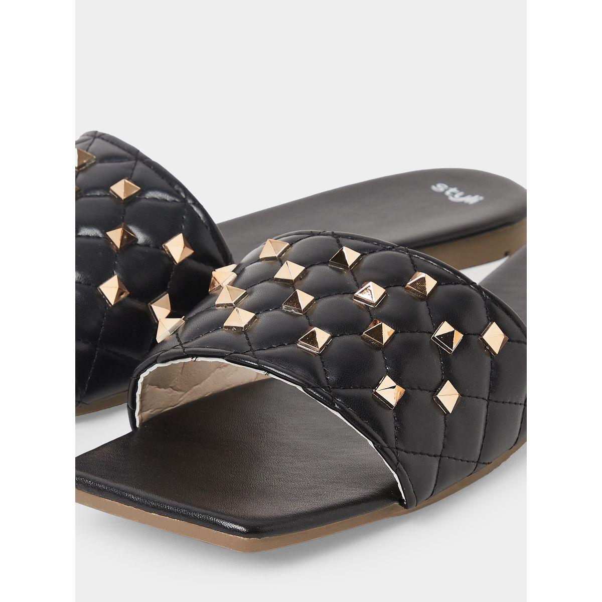صندل فلات بتفاصيل بارزة الملمس-women-shoes-sandals-flats-image-4
