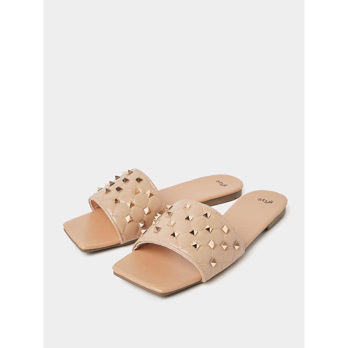 صندل فلات بمقدمة مربعة-women-shoes-sandals-flats-image-5