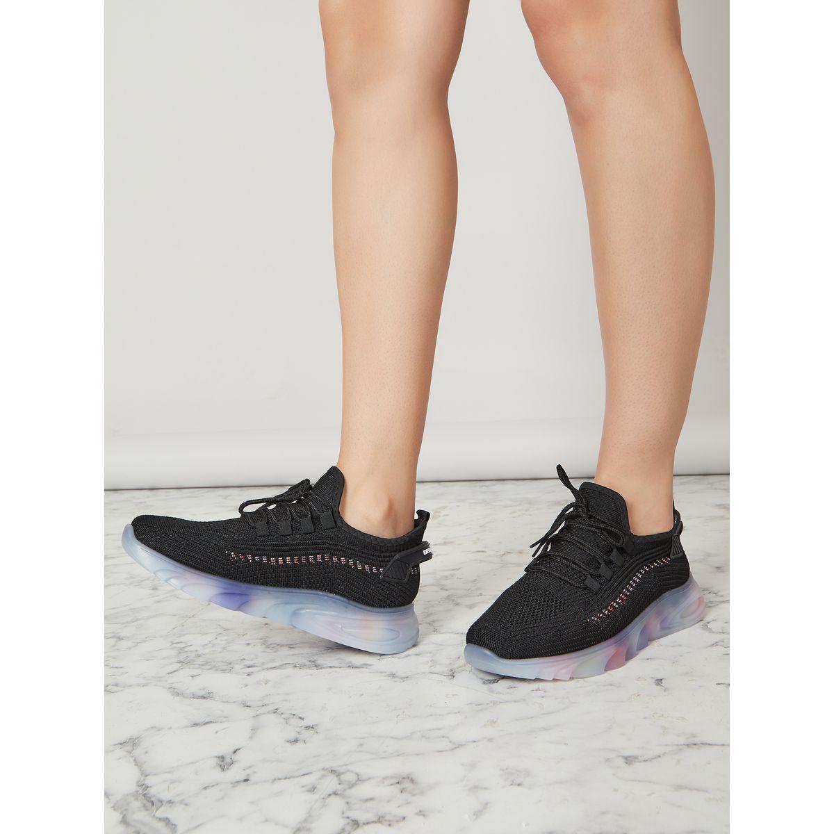 Styli Lace Up Knitted Sneaker-women-shoes-sneakers-image-2