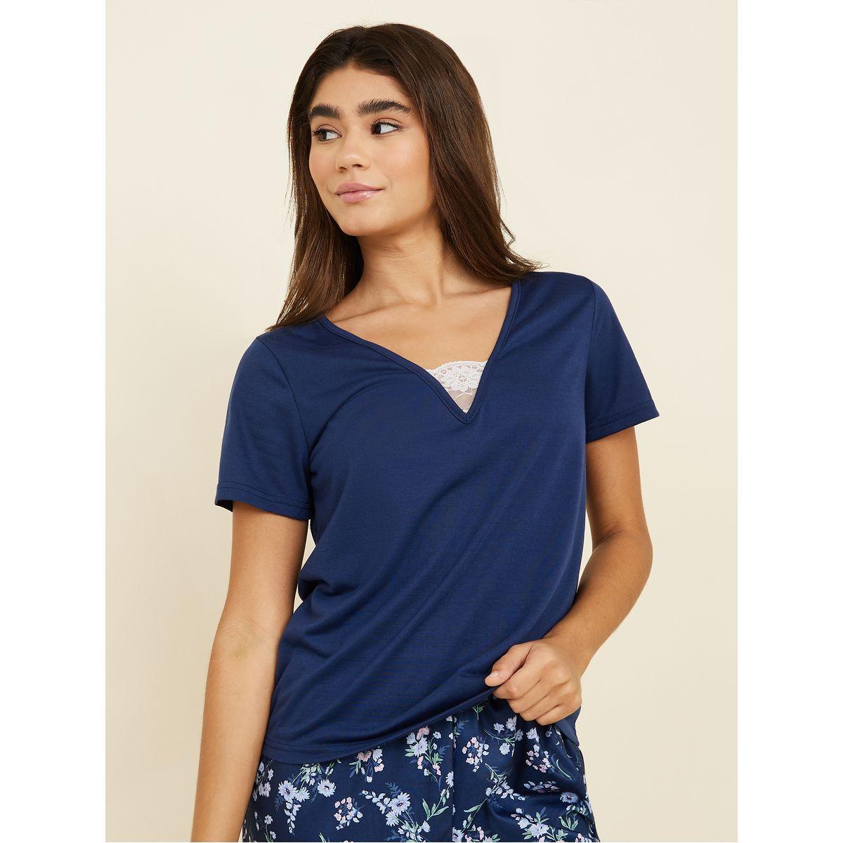 طقم بيجاما من ( بنطال + تيشيرت )-women-clothing-nightwear-pyjamas-longsets-image-3
